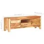 Solid acacia wood TV stand 116x30x40 cm by vidaXL, TV Furniture - Ref: Foro24-320473, Price: 168,31 €, Discount: %