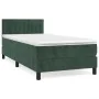 Box spring bed with dark green velvet mattress 90x200 cm by vidaXL, Beds and slatted bases - Ref: Foro24-3141404, Price: 309,...