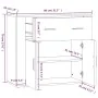 Aparador de madera contrachapada gris Sonoma 80x33x70 cm de vidaXL, Aparadores - Ref: Foro24-816574, Precio: 91,29 €, Descuen...