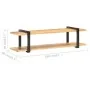 Solid rough mango wood TV cabinet 160x40x40 cm by vidaXL, TV Furniture - Ref: Foro24-320497, Price: 98,64 €, Discount: %