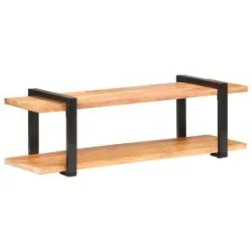 Massives TV-Möbel aus Akazienholz, 130x40x40 cm. von vidaXL, TV-Möbel - Ref: Foro24-320496, Preis: 86,77 €, Rabatt: %