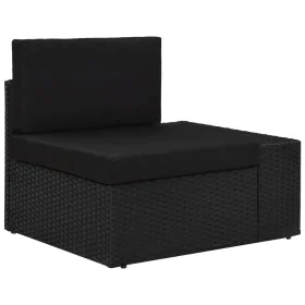 Corner sectional sofa left armrest black PE rattan by vidaXL, Modular outdoor sofas - Ref: Foro24-49499, Price: 99,11 €, Disc...