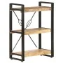 3-stufiges Regal aus massivem Mangoholz 60x30x80 cm von vidaXL, Bücherregale und Regale - Ref: Foro24-320618, Preis: 126,17 €...