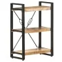 3-stufiges Regal aus massivem Mangoholz 60x30x80 cm von vidaXL, Bücherregale und Regale - Ref: Foro24-320618, Preis: 126,17 €...