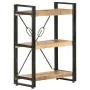 3-stufiges Regal aus massivem Mangoholz 60x30x80 cm von vidaXL, Bücherregale und Regale - Ref: Foro24-320618, Preis: 126,17 €...