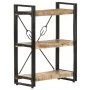 3-stufiges Regal aus massivem Mangoholz 60x30x80 cm von vidaXL, Bücherregale und Regale - Ref: Foro24-320618, Preis: 126,17 €...