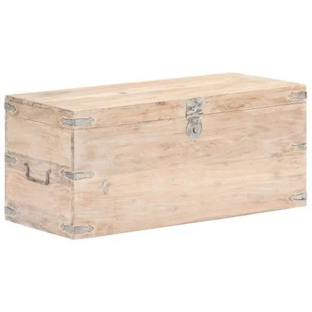 Solid acacia wood trunk 90x40x40 cm by vidaXL, Storage trunks - Ref: Foro24-289642, Price: 251,79 €, Discount: %