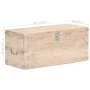 Solid acacia wood trunk 90x40x40 cm by vidaXL, Storage trunks - Ref: Foro24-289642, Price: 251,79 €, Discount: %