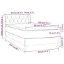 Box spring bed with black fabric mattress 80x200 cm by vidaXL, Beds and slatted bases - Ref: Foro24-3130467, Price: 289,34 €,...