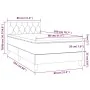 Box spring bed with LED mattress black fabric 80x200 cm by vidaXL, Beds and slatted bases - Ref: Foro24-3133911, Price: 282,1...