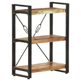 3-stufiges Regal aus recyceltem Massivholz 60x30x80 cm von vidaXL, Bücherregale und Regale - Ref: Foro24-320631, Preis: 114,0...