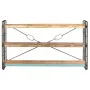 Estantería de 3 niveles de madera maciza reciclada 140x30x80 cm de vidaXL, Librerías y estanterías - Ref: Foro24-320633, Prec...