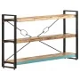 Estantería de 3 niveles de madera maciza reciclada 140x30x80 cm de vidaXL, Librerías y estanterías - Ref: Foro24-320633, Prec...