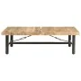 Mesa de centro de madera maciza de mango 142x90x42 cm de vidaXL, Mesas de centro - Ref: Foro24-320653, Precio: 181,81 €, Desc...