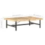 Mesa de centro de madera maciza de mango 142x90x42 cm de vidaXL, Mesas de centro - Ref: Foro24-320653, Precio: 181,81 €, Desc...