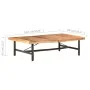 Mesa de centro de madera maciza de acacia 142x90x42 cm de vidaXL, Mesas de centro - Ref: Foro24-320655, Precio: 171,24 €, Des...