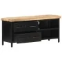 Solid rough mango wood TV cabinet 90x30x41 cm by vidaXL, TV Furniture - Ref: Foro24-320662, Price: 139,38 €, Discount: %