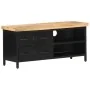 Solid rough mango wood TV cabinet 90x30x41 cm by vidaXL, TV Furniture - Ref: Foro24-320662, Price: 139,38 €, Discount: %