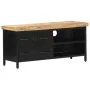 Solid rough mango wood TV cabinet 90x30x41 cm by vidaXL, TV Furniture - Ref: Foro24-320662, Price: 139,38 €, Discount: %