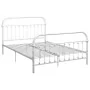 Bettgestell aus weißem Metall, 160 x 200 cm von vidaXL, Betten und Lattenroste - Ref: Foro24-284496, Preis: 160,72 €, Rabatt: %