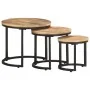 Side tables 3 Pieces rough mango wood by vidaXL, Side tables - Ref: Foro24-320686, Price: 107,87 €, Discount: %