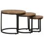 Mesitas auxiliares 3 Piezas madera de mango rugosa de vidaXL, Mesas auxiliares - Ref: Foro24-320686, Precio: 107,98 €, Descue...