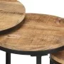 Side tables 3 Pieces rough mango wood by vidaXL, Side tables - Ref: Foro24-320686, Price: 107,87 €, Discount: %