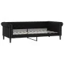 Sofá cama cuero sintético negro 90x200 cm de vidaXL, Camas y somieres - Ref: Foro24-354226, Precio: 211,44 €, Descuento: %