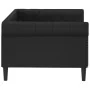 Sofá cama cuero sintético negro 90x200 cm de vidaXL, Camas y somieres - Ref: Foro24-354226, Precio: 211,44 €, Descuento: %