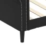 Black synthetic leather sofa bed 90x200 cm by vidaXL, Beds and slatted bases - Ref: Foro24-354226, Price: 210,16 €, Discount: %