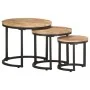 Side tables 3 Pieces rough mango wood by vidaXL, Side tables - Ref: Foro24-320686, Price: 107,87 €, Discount: %