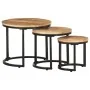 Side tables 3 Pieces rough mango wood by vidaXL, Side tables - Ref: Foro24-320686, Price: 107,87 €, Discount: %