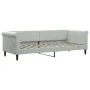 Sofá cama terciopelo gris claro 80x200 cm de vidaXL, Camas y somieres - Ref: Foro24-354237, Precio: 184,14 €, Descuento: %