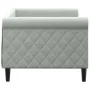 Sofá cama terciopelo gris claro 80x200 cm de vidaXL, Camas y somieres - Ref: Foro24-354237, Precio: 184,14 €, Descuento: %