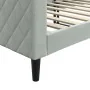 Sofá cama terciopelo gris claro 80x200 cm de vidaXL, Camas y somieres - Ref: Foro24-354237, Precio: 184,14 €, Descuento: %