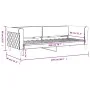 Sofá cama terciopelo gris claro 80x200 cm de vidaXL, Camas y somieres - Ref: Foro24-354237, Precio: 184,14 €, Descuento: %