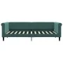 Sofá cama terciopelo verde oscuro 90x200 cm de vidaXL, Camas y somieres - Ref: Foro24-354246, Precio: 187,13 €, Descuento: %
