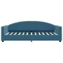 Blaues Samtschlafsofa 90x200 cm von vidaXL, Betten und Lattenroste - Ref: Foro24-354135, Preis: 186,41 €, Rabatt: %