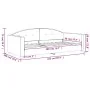 Blaues Samtschlafsofa 90x200 cm von vidaXL, Betten und Lattenroste - Ref: Foro24-354135, Preis: 186,41 €, Rabatt: %