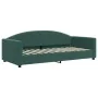 Sofá cama terciopelo verde oscuro 90x200 cm de vidaXL, Camas y somieres - Ref: Foro24-354138, Precio: 185,13 €, Descuento: %
