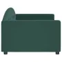 Sofá cama terciopelo verde oscuro 90x200 cm de vidaXL, Camas y somieres - Ref: Foro24-354138, Precio: 185,13 €, Descuento: %