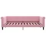 Sofá cama terciopelo rosa 90x200 cm de vidaXL, Camas y somieres - Ref: Foro24-354247, Precio: 186,61 €, Descuento: %