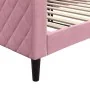 Rosafarbenes Samtschlafsofa 90x200 cm von vidaXL, Betten und Lattenroste - Ref: Foro24-354247, Preis: 186,61 €, Rabatt: %