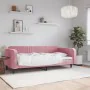 Sofá cama terciopelo rosa 90x200 cm de vidaXL, Camas y somieres - Ref: Foro24-354089, Precio: 181,04 €, Descuento: %