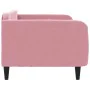 Rosafarbenes Samtschlafsofa 90x200 cm von vidaXL, Betten und Lattenroste - Ref: Foro24-354089, Preis: 181,04 €, Rabatt: %