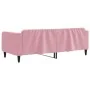 Pink velvet sofa bed 90x200 cm by vidaXL, Beds and slatted bases - Ref: Foro24-354089, Price: 183,75 €, Discount: %