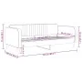 Pink velvet sofa bed 90x200 cm by vidaXL, Beds and slatted bases - Ref: Foro24-354089, Price: 183,75 €, Discount: %