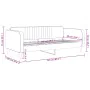 Rosafarbenes Samtschlafsofa 90x200 cm von vidaXL, Betten und Lattenroste - Ref: Foro24-354089, Preis: 181,04 €, Rabatt: %