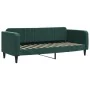 Sofá cama terciopelo verde oscuro 80x200 cm de vidaXL, Camas y somieres - Ref: Foro24-354081, Precio: 182,58 €, Descuento: %