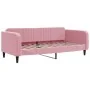 Sofá cama terciopelo rosa 100x200 cm de vidaXL, Camas y somieres - Ref: Foro24-354096, Precio: 188,12 €, Descuento: %